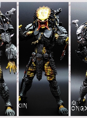 铁血战士异形狗AVP元祖长老独狼 可动人偶电影摆件手办模型玩具