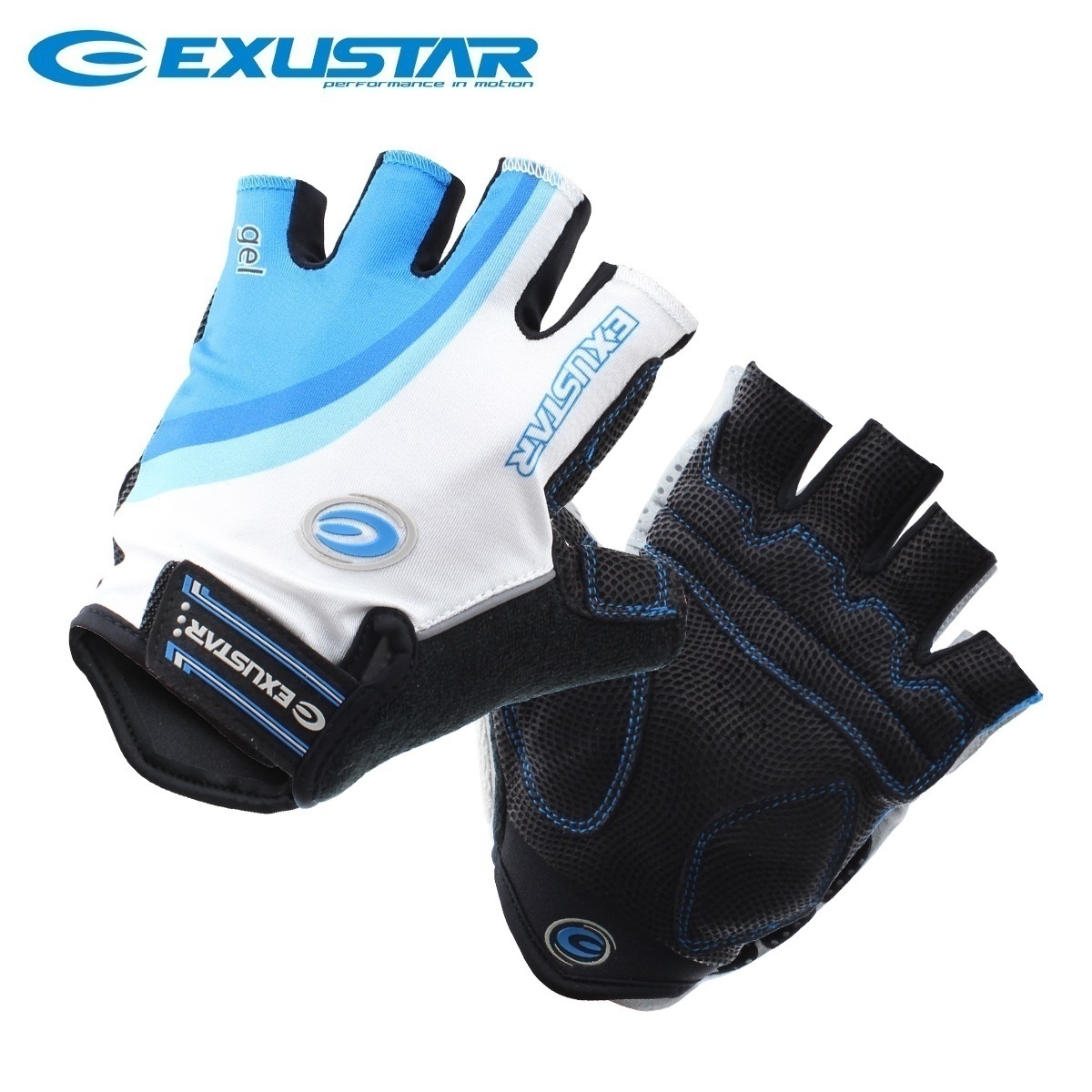 Gants pour vélo homme EXUSTAR - Ref 2251393 Image 1