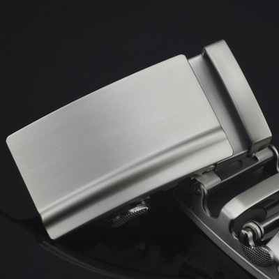 合金男自动扣锯齿皮带头子无皮条光扣头板扣齿轮3.5 3.4光面板扣