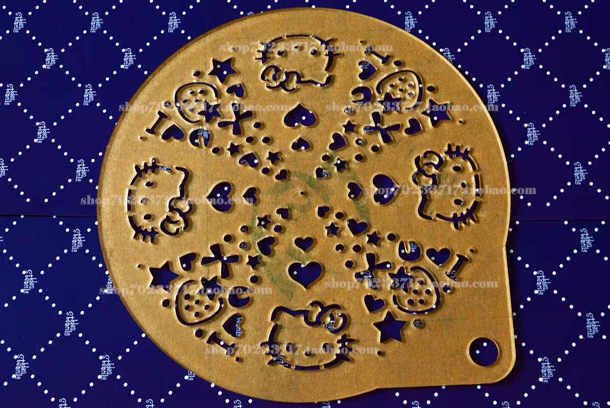 八等分/Kitty草莓星星/亚克力糖霜模/糖粉筛/蛋糕模/喷画雕花手绘