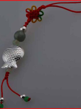 编织中国结玉珠手机链