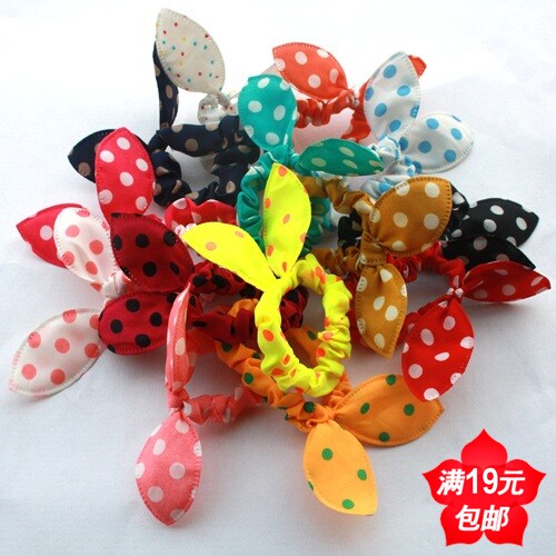 饰品19包邮韩国发卡发饰 头饰头花韩版兔耳朵发圈头绳 橡皮筋发圈