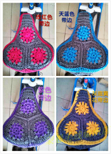 电动车自行车电单车座套 坐垫冰丝绒毛线手工座套 通用车座套批零