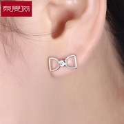 New year double-d Korean Stud Earrings 925 Silver simple sweet temperament, Japan and South Korea women jewelry gift Joker hypoallergenic