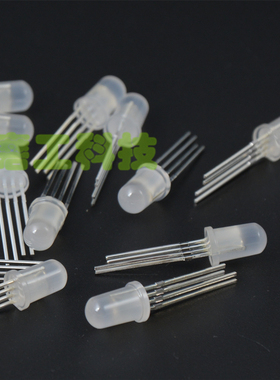 PL9823 IC内置9823 F5 5mm  全彩 led灯珠 点光源 模组 外露灯 5V