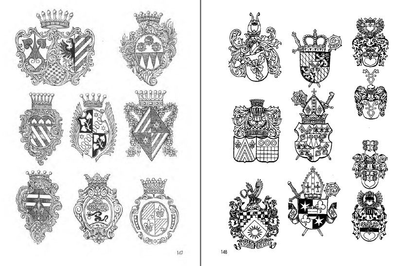 设计素材 国外纹章图案设计3000例 231p