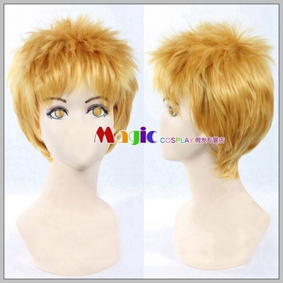 cosplay假发 火影博人传 漩涡　鸣人 七代目 莱纳布朗 寸头