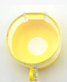 正品紧急按钮保护圈 按钮开关附件黄色 半圆形急停按钮盒加保护罩