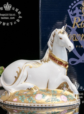 独角兽瓷摆件欧式客厅桌面装饰