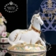 手绘独角兽欧式 限量1750 骨瓷摆件送礼 Crown Derby 英国制 Royal