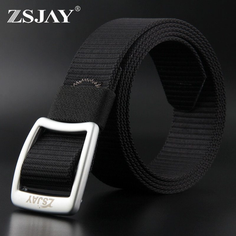 战术鸟户外尼龙迷战术皮带男士休闲帆布腰带平滑扣加长牛仔裤带