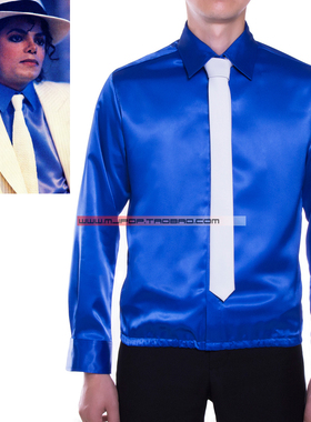 杰克逊演出服Smooth Criminal衬衣犯罪高手衬衣狡猾的罪犯衬衫