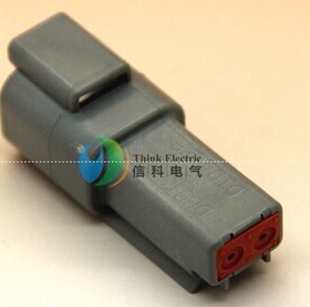 DEUTSCH德驰汽车连接器 DT04-2P 公插座 2芯