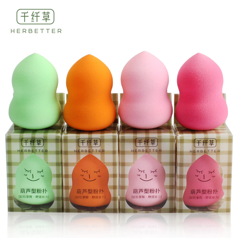 千纤草葫芦粉扑化妆海绵美妆蛋化妆棉卸妆棉BB粉底工具 干湿两用,彩妆/香水/美妆工具,美妆蛋/扑/海绵,淘宝优惠券,粉丝福利购,淘宝优惠卷