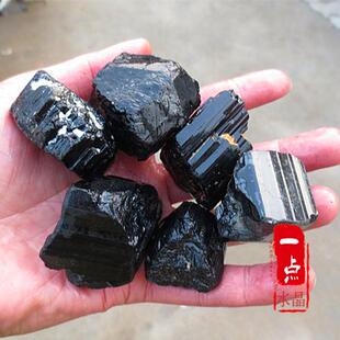 25元 净化水防辐射镇宅 1斤 托玛琳电气石原矿宝石 天然黑碧玺原石