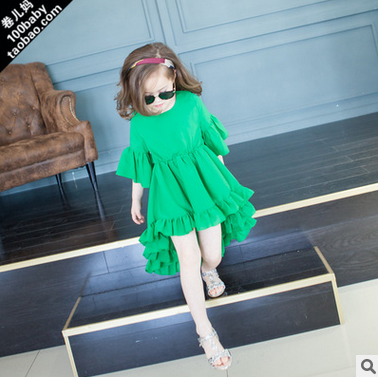Robe enfant en mousseline de soie - Ref 2045299 Image 1