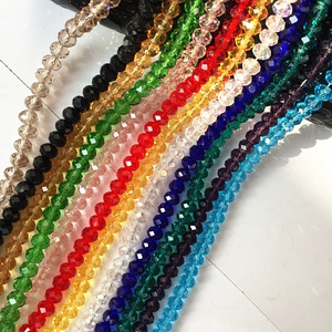 六毫米墨绿色红色小金香槟色水晶散珠手工制作车轮珠全新扁珠