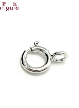 法诺图XDP002 925银扣配件 弹簧扣手链扣项链扣DIY挂件圆饰品扣头