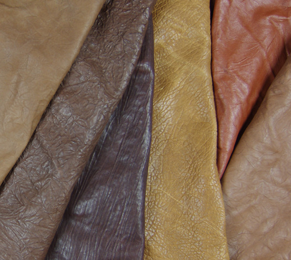 立体皮纹羊皮 另类花纹工艺皮料 爪纹树叶纹核桃纹皮料 复古皮料