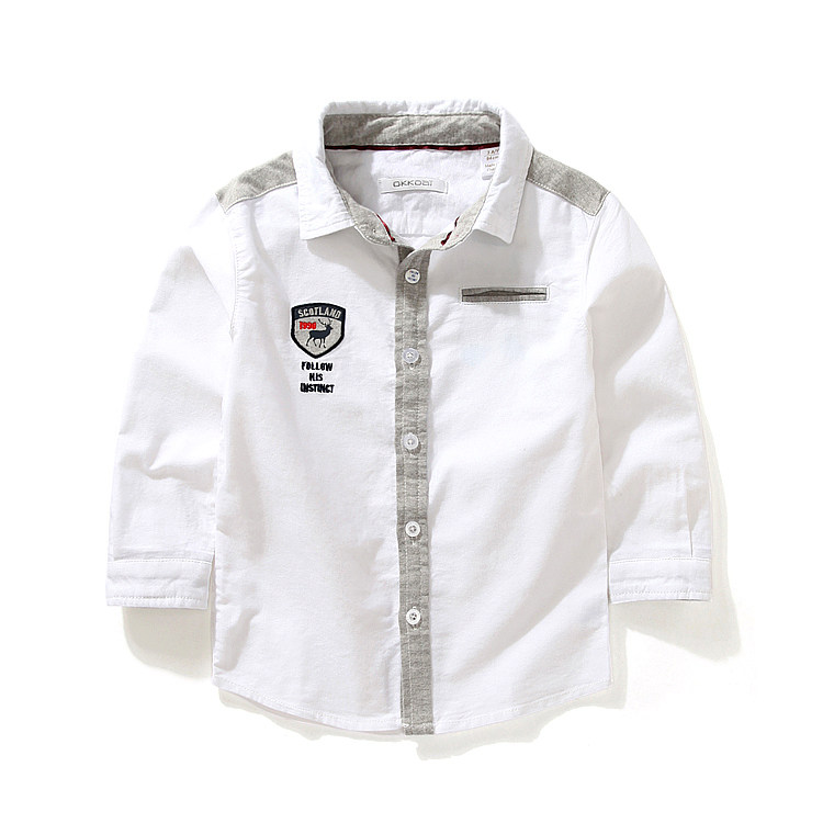 Chemise garcon à manche longue - Ref 2073128 Image 1