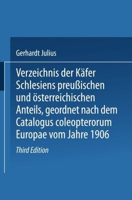 【预订】Verzeichnis Der Kafer Schlesiens Pre...