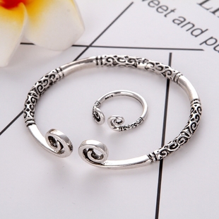 韩版紧箍咒手镯男女士大圣归来孙悟空金箍棒手环情侣学生时尚戒指