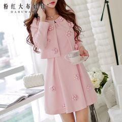 Vest dress big pink doll summer 2015 new and put on a slim Lady dress