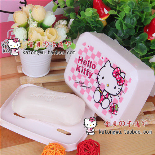 hello kitty 卡通可爱肥皂盒 香皂盒 凯蒂猫肥皂盒香皂架卡通皂盒