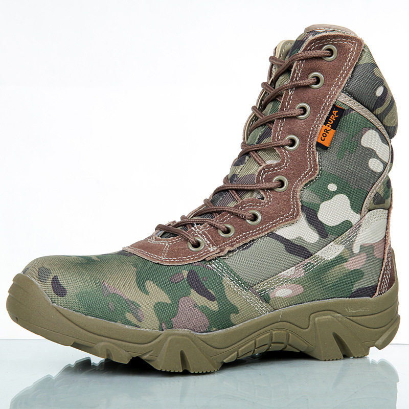 Boots militaires pour homme en nylon - Ref 1399342 Image 4
