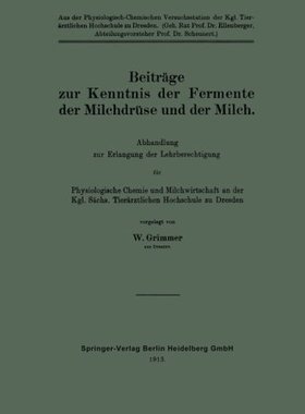 【预订】Beitrage Zur Kenntnis Der Fermente D...
