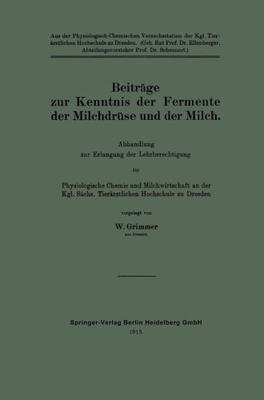 【预订】Beitrage Zur Kenntnis Der Fermente D...