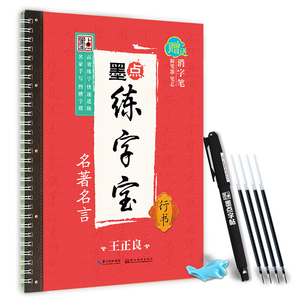 王正良墨点练字宝名言行书 凹槽练字帖消字板