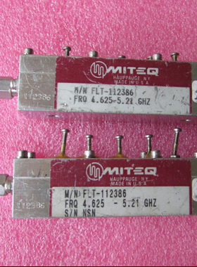 MITEQ FLT-112386 4.625-5.21GHz SMA 射频微波同轴带通滤波器