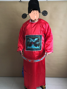 县官父母服装红色官服县古代太爷服装衙门古装特价批发