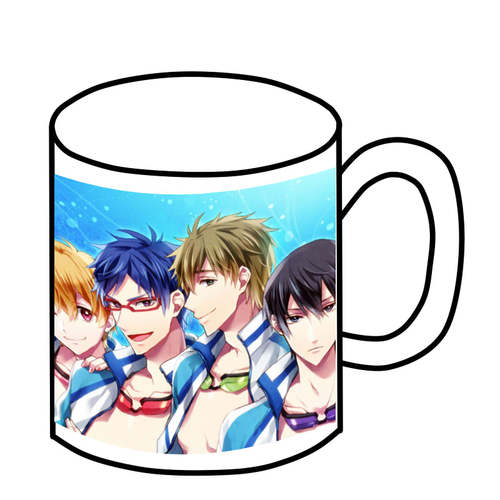 绮丽屋日本动漫周边Free!男子水泳部第二季水杯马克杯新品包邮