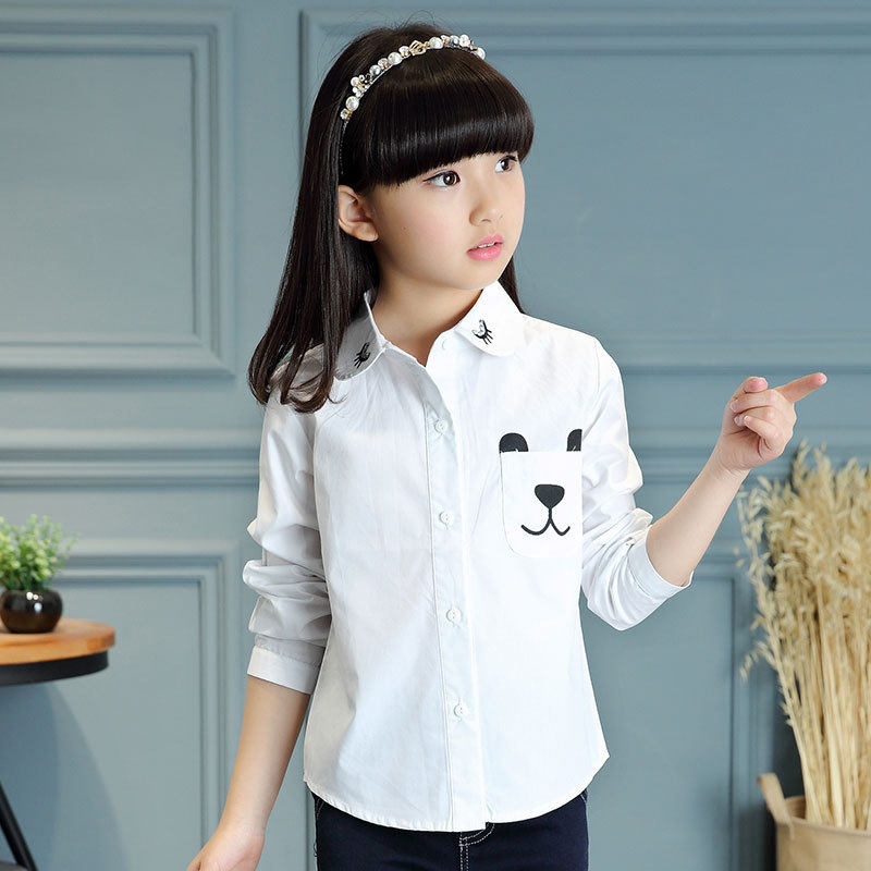 Chemise fille à manche longue - Ref 2086223 Image 1