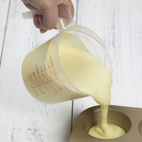 250/500/1000ml red graduated plastic measuring cup (cup oz) for measuring juice and milk tea milliliters thumbnail 7