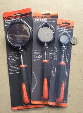 包邮英国钢盾 中型带灯伸缩检测镜 车底检查镜 带灯万向检测镜