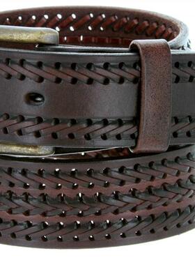 durabelt男腰带皮带镂空编织时尚针扣3.8cm休闲日常百搭正品10563