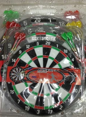 飞镖盘套装 专业12/15/17/寸双面儿童成人针式飞镖靶飞标盘套装
