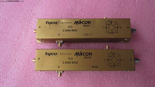 M/A-COM H-9 2-2000MHz Hybrid Junction 0-180度 射频微波 180度电桥 质量包好，包能用  可提供详细测试图 请放心购买 官网资料