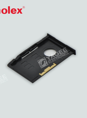 91236-0001 912360001莫仕molex 6P 黑色 间距2.54mm内存卡插座