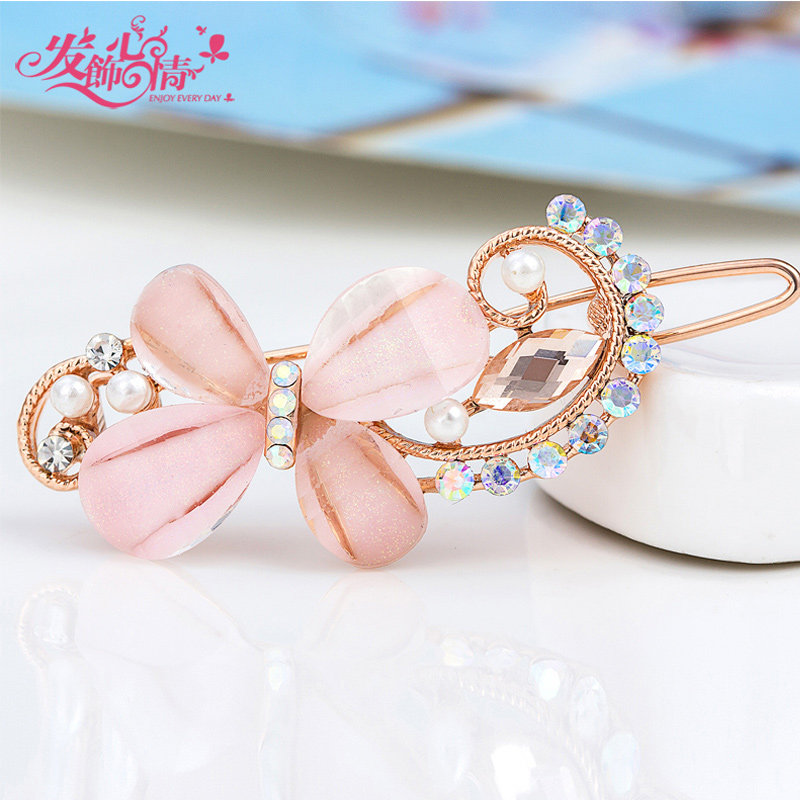 韩国头饰韩版发饰发夹边夹琉璃刘海夹饰品水钻盘发发卡青蛙夹头饰|msdalam kategori Aksesori/Barang Kemas Fesyen, Aksesori rambut - dari Buy2taobao.com untuk memberikan perkhidmatan ejen Taobao profesional membeli