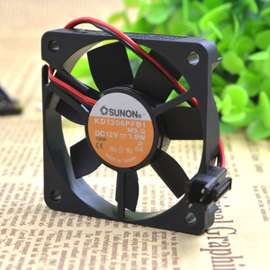 原装TAJUN台骏 6010滚珠散热风扇 12V 1.9W KD1206PFB1 6CM超薄