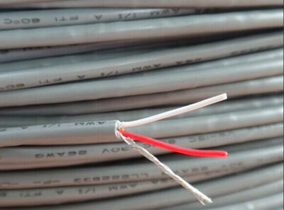 国标 环保 UL2547AWM 24AWG- 屏蔽线 信号线 2芯1地 300米/卷