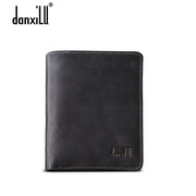 New leather men's wallet danxilu Korean version of the vintage leather men's wallets genuine tide short leather jacket
