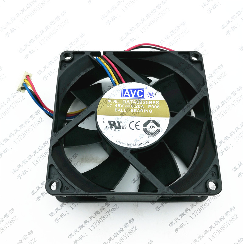 AVC 8025 8CM 48V 0.20A DATA0825B8S P006四线中兴设备专用风扇