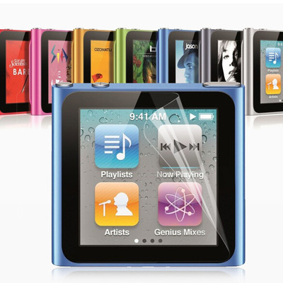 适用苹果ipod nano6代保护膜透明高清前膜屏幕膜静电吸附液晶软膜