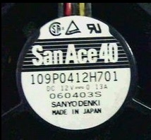 109P0412H744 全新三洋 109P0412H3D093三线散热风扇109P0412H701