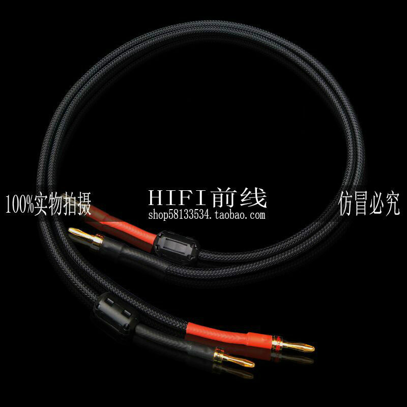 发烧专业级 高保真喇叭线主音响线 装修环绕音箱线（香蕉头针式）
